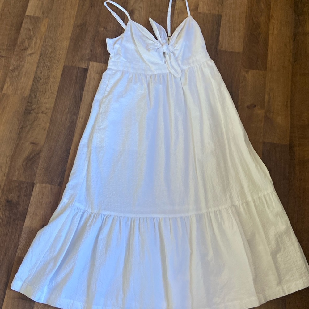 J.Crew crinkle fabric cotton summer dress. Like new.